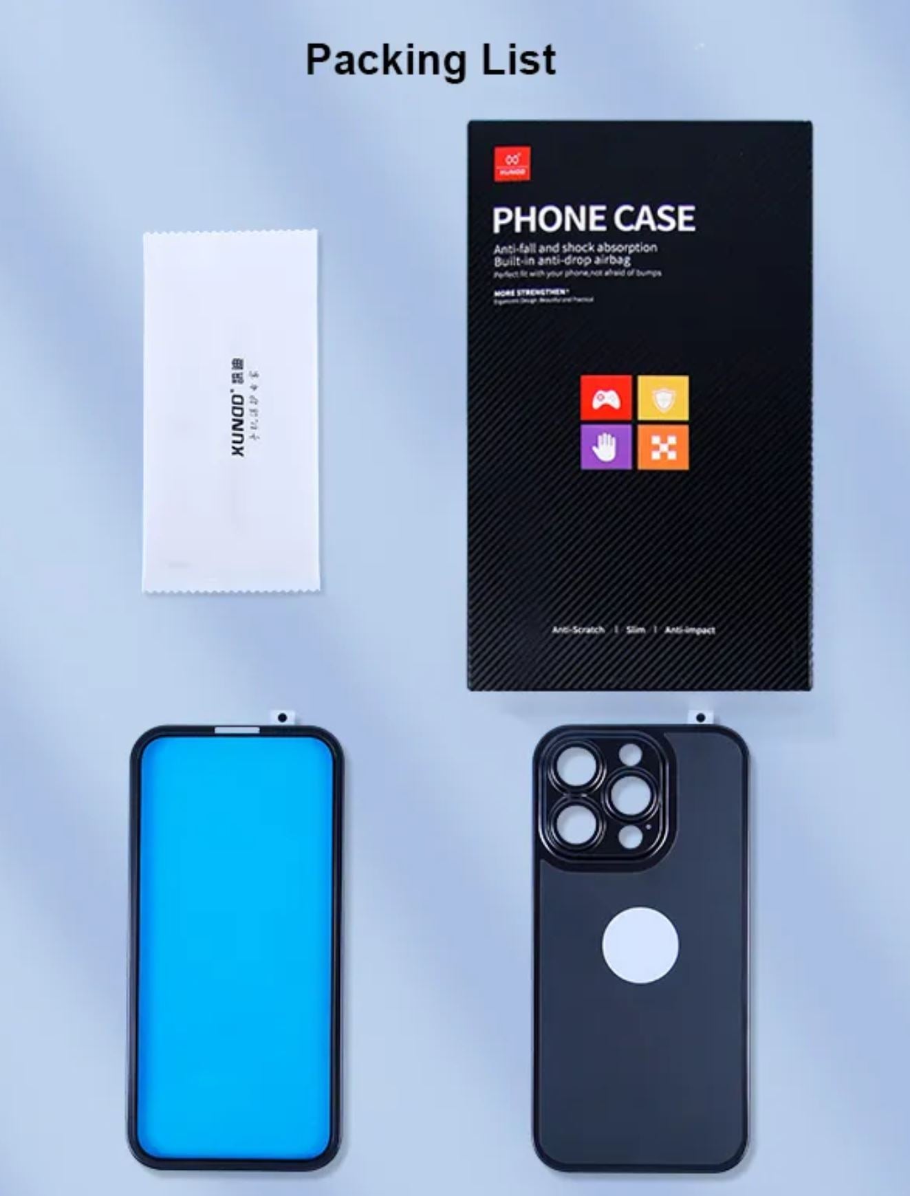 Luxury 360 Full Protective iPhone Case With HD Screen Protector