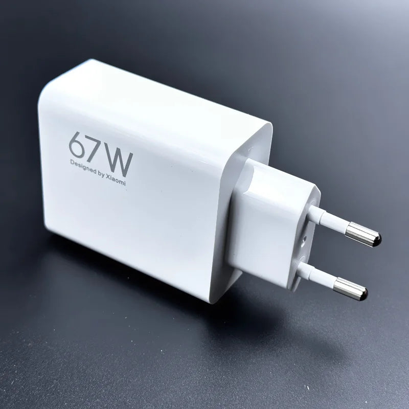 Xiaomi 67W Charger Turbo Charging Power Adaptor With Original Type C Cable