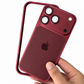 iPhone 18 Pro Look Converter Case for iPhone 13–17 Pro | Dark Cherry