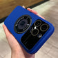 iPhone Frosted MagSafe Case With Full Lens Glass Original (Blue)