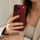 iPhone 18 Pro Look Converter Case for iPhone 13–17 Pro | Dark Cherry